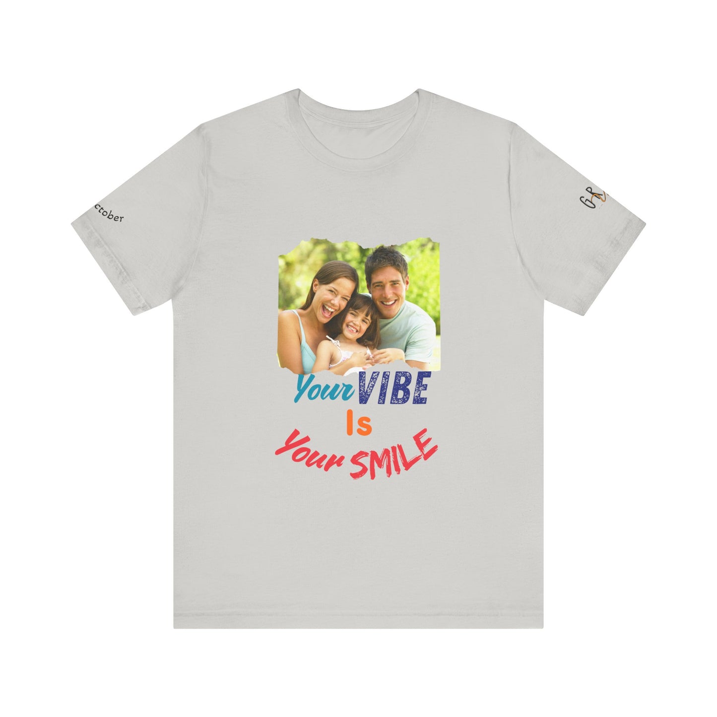 GR8TVibes Customized World Smile Day T-Shirt, Inspirational Tee, Family Gift, Summer Outfit, Everyday Wear, Motivational Apparel