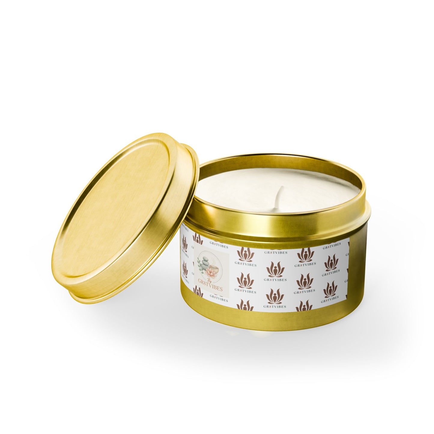 GR8TVIBES Scented Tin Candles for Home Decor, Aromatherapy Gift, Relaxation Candle, Eco-Friendly Candle, Spa Day Essentials