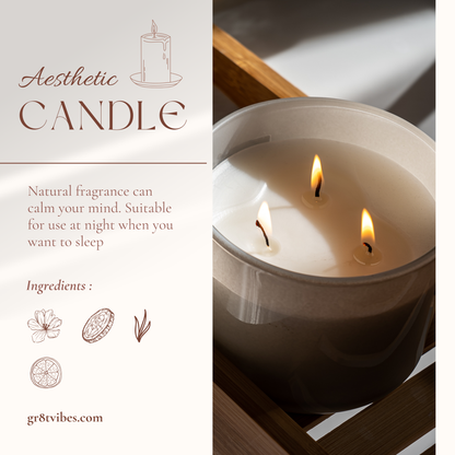 Scented Soy Candles with Black Lid, (4 and 9oz)