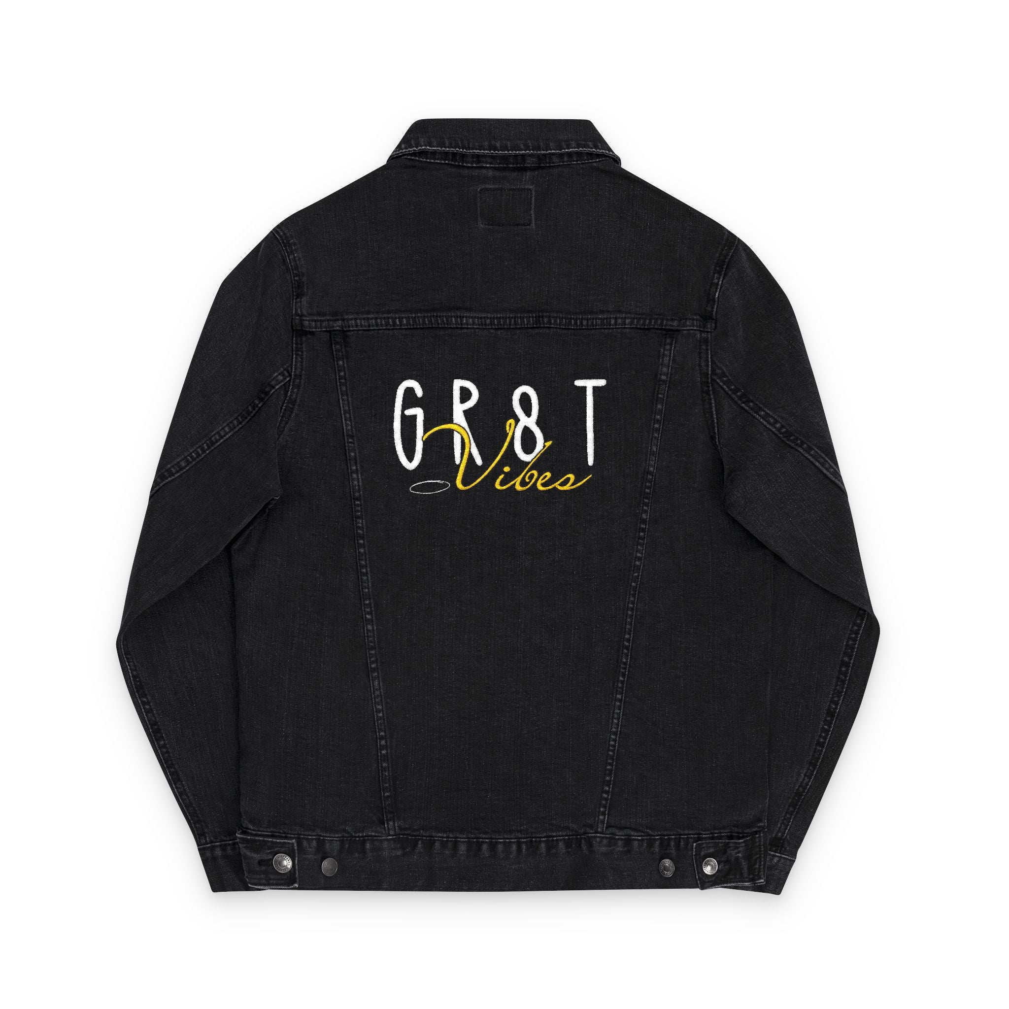 GR8TVibes Embroidered Denim Jacket