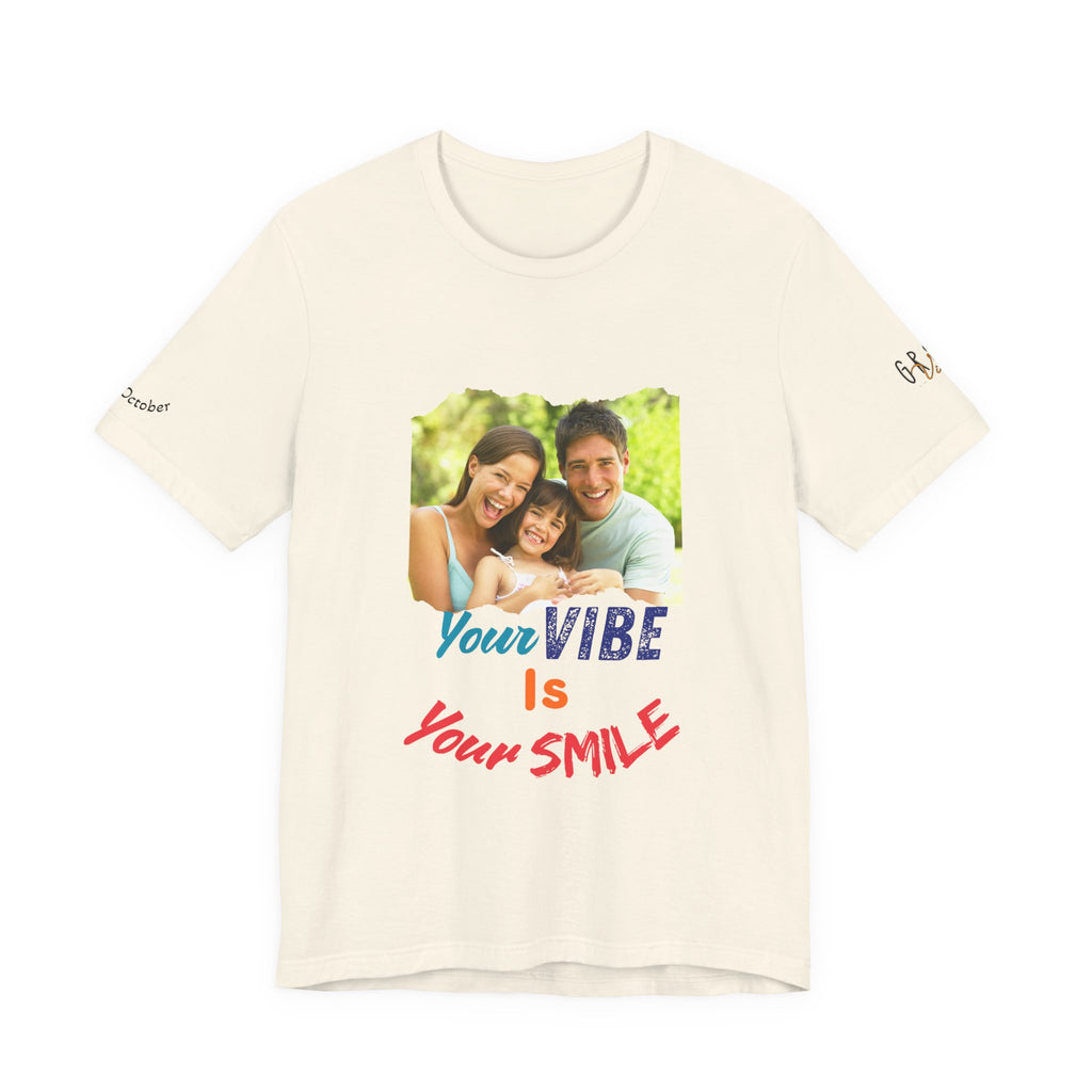 GR8TVibes Customized World Smile Day T-Shirt, Inspirational Tee, Family Gift, Summer Outfit, Everyday Wear, Motivational Apparel