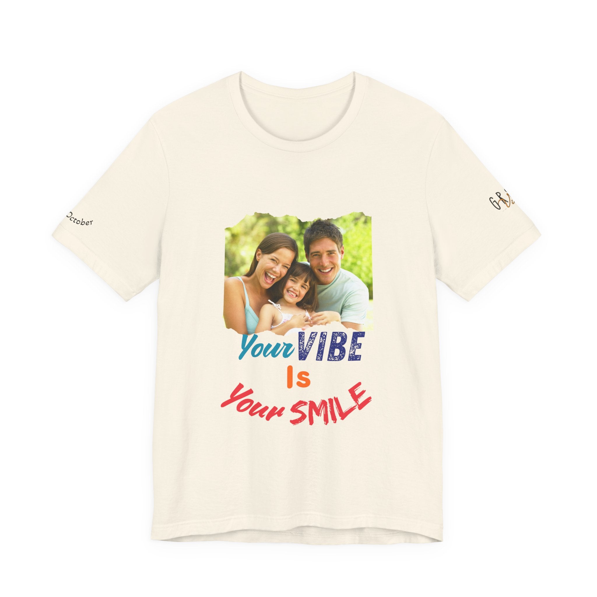 GR8TVibes Customized World Smile Day T-Shirt, Inspirational Tee, Family Gift, Summer Outfit, Everyday Wear, Motivational Apparel