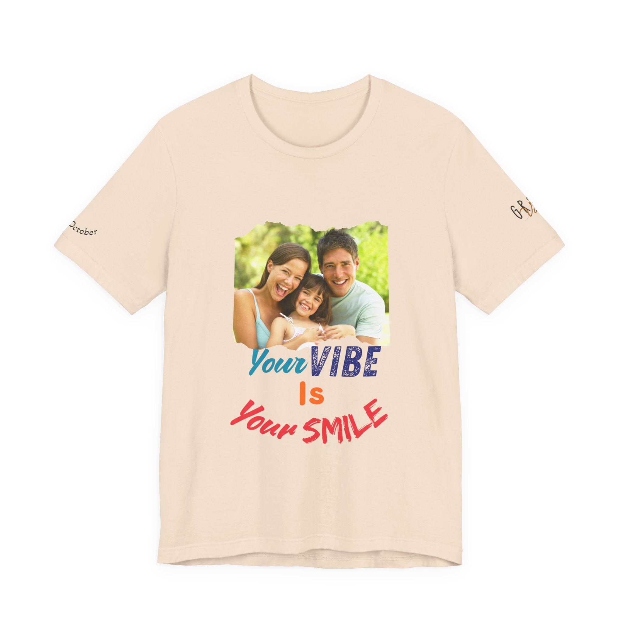 GR8TVibes Customized World Smile Day T-Shirt, Inspirational Tee, Family Gift, Summer Outfit, Everyday Wear, Motivational Apparel