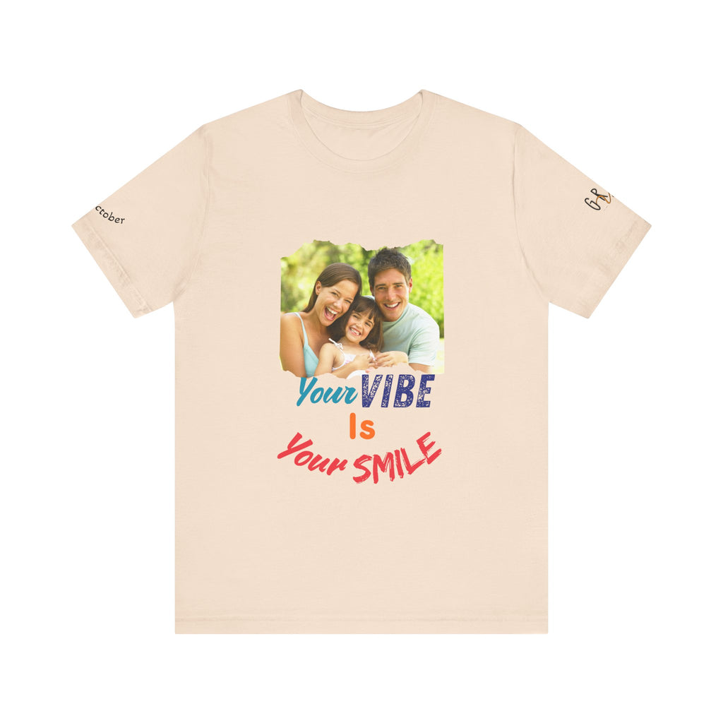 GR8TVibes Customized World Smile Day T-Shirt, Inspirational Tee, Family Gift, Summer Outfit, Everyday Wear, Motivational Apparel