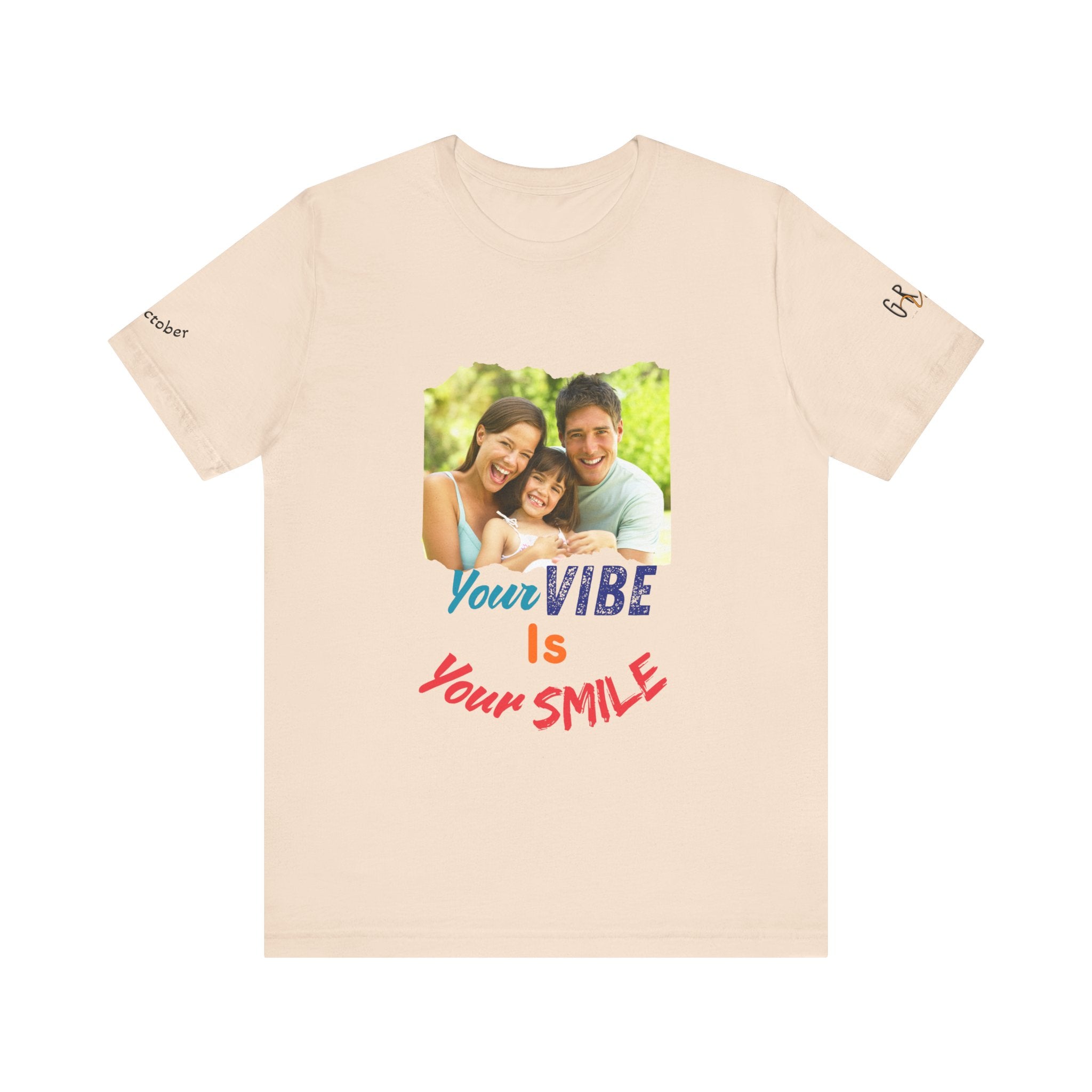 GR8TVibes Customized World Smile Day T-Shirt, Inspirational Tee, Family Gift, Summer Outfit, Everyday Wear, Motivational Apparel