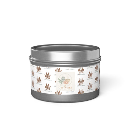 GR8TVIBES Scented Tin Candles for Home Decor, Aromatherapy Gift, Relaxation Candle, Eco-Friendly Candle, Spa Day Essentials