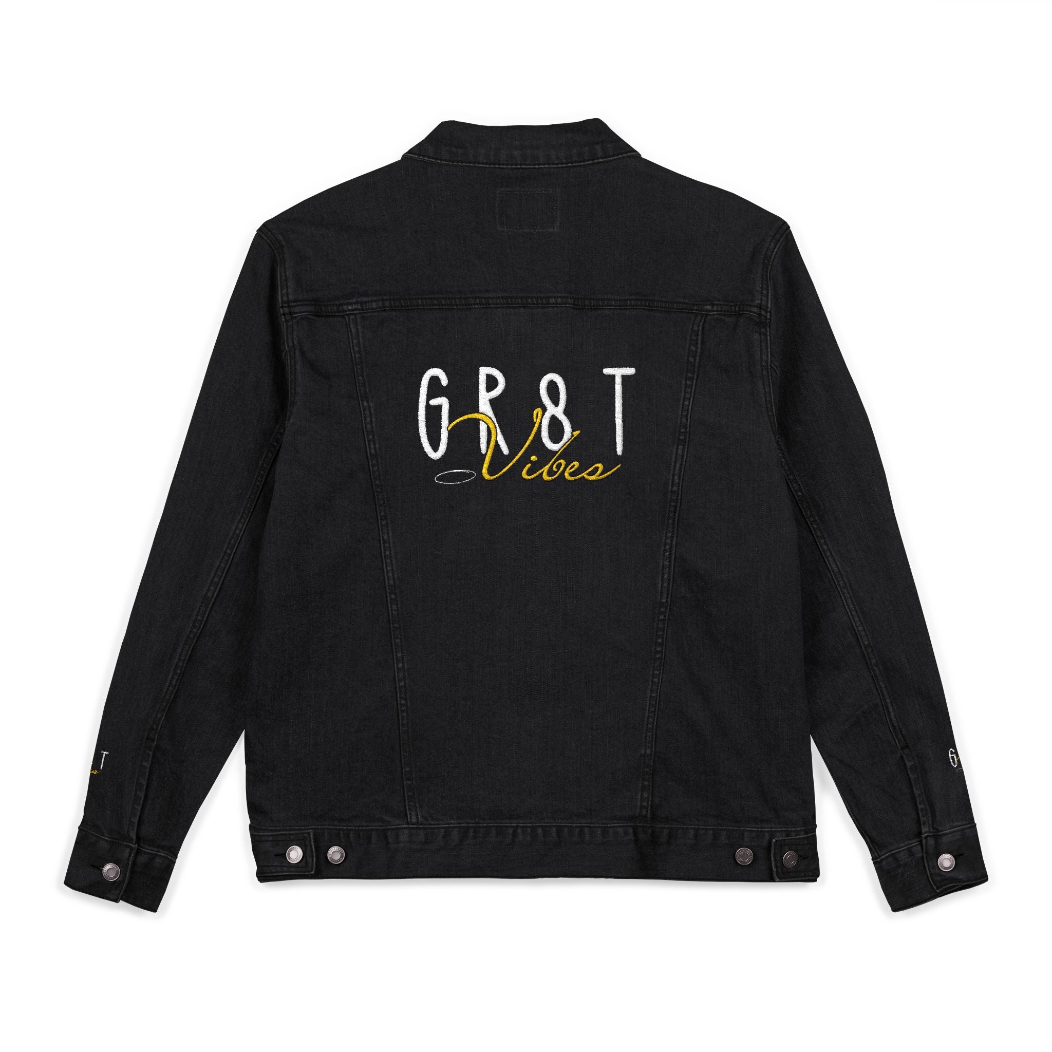 GR8TVibes Embroidered Denim Jacket
