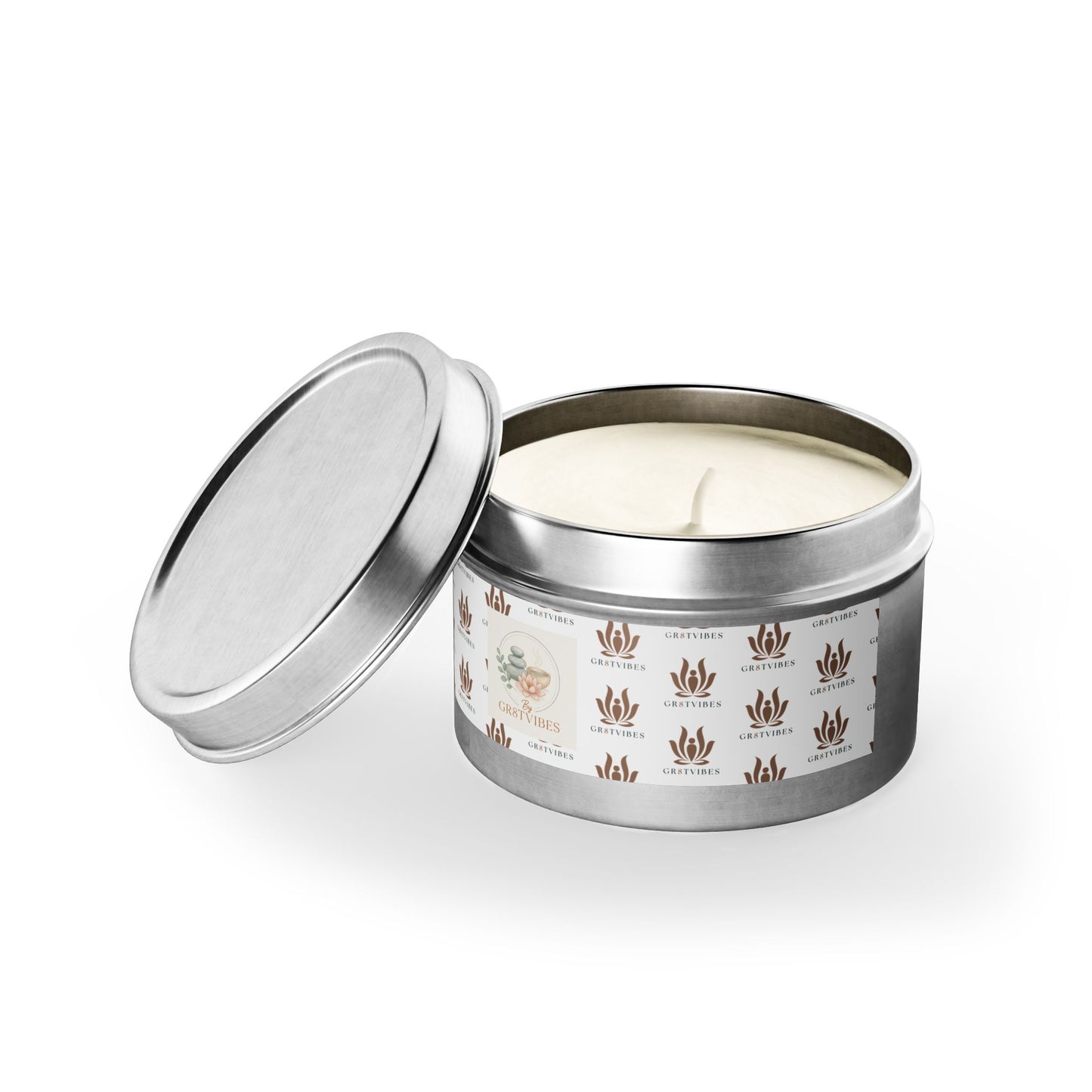 GR8TVIBES Scented Tin Candles for Home Decor, Aromatherapy Gift, Relaxation Candle, Eco-Friendly Candle, Spa Day Essentials