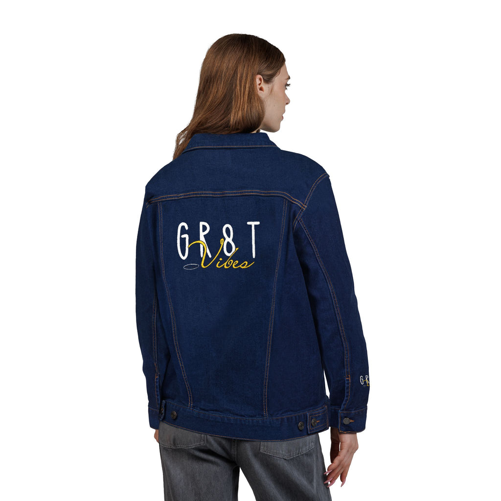GR8TVibes Embroidered Denim Jacket