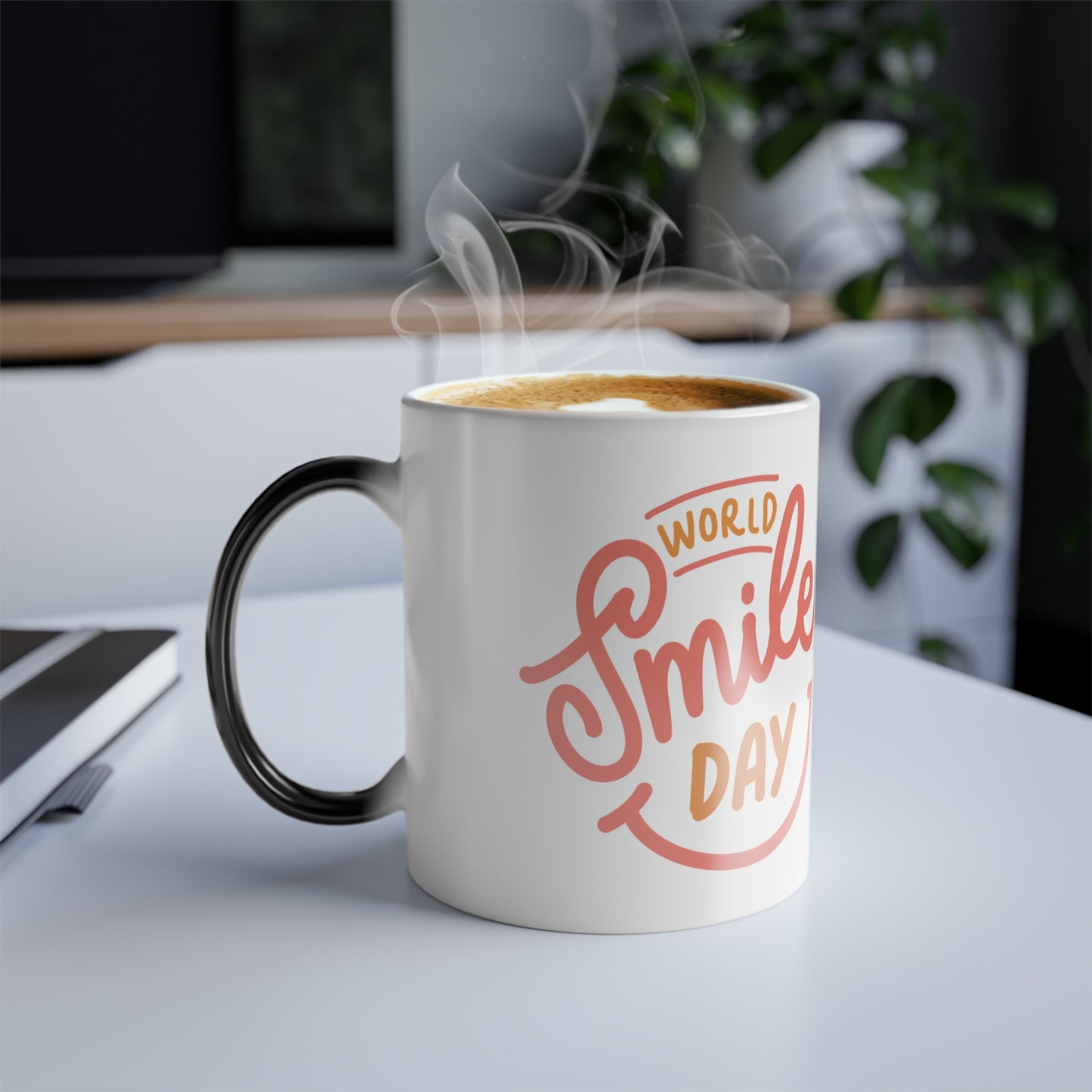 Color Changing Smile Mug, Customizable Gift for Friend, Warm Drink Lover, Mother's Day, Birthday, Coffee Mug