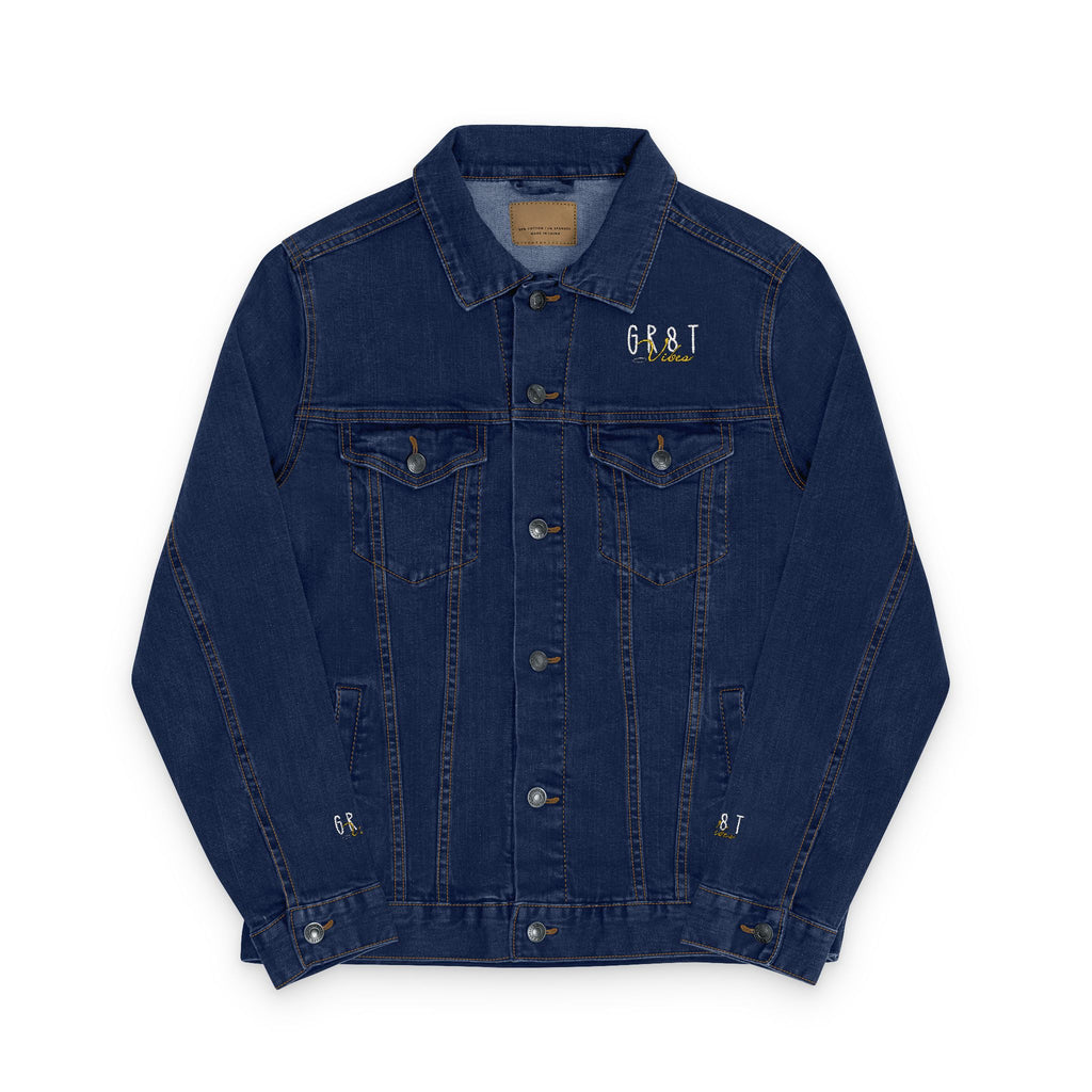 GR8TVibes Embroidered Denim Jacket